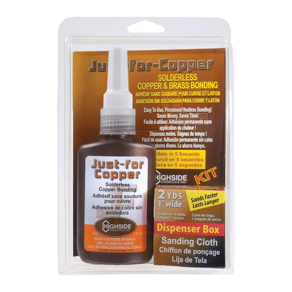 Just For Copper Highside Chemicals Just For Copper 5-3/8 in. L X 8-1/2 in. W Copper and Brass Bonding Kit 1 pc 31050 - main